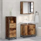 Bathroom Furniture Set with Drawer Old Wood 35 x 37.5 x 100 cm 883605