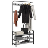 Coat Rack Grey Sonoma 95 x 34 x 184 cm Engineered wood 879962