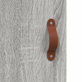 Highboard Grey Sonoma 69.5x34x180 cm Engineered Wood 3189419