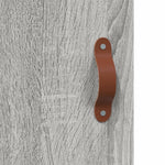 Highboard Grey Sonoma 34.5x34x180 cm Engineered Wood 3198831