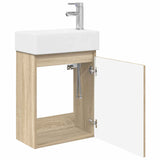 Bathroom Vanity Unit with Tap Sonoma Oak 45.5 x 22.5 x 84 cm 889513