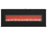 Electric Fireplace Black Oak 114 x 18 x 58.5 cm Engineered wood 8021056