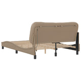 Bed Frame with LED without Mattress "Hvar" Cappuccino 120x200 cm 3213924
