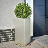 Garden Planters 2 pcs Triangular 50x43x75 cm Stainless Steel 851180