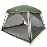 Family Tent Cabin 6-Person Green Waterproof 4009566