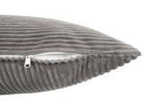 Cushion Cover 12 pcs ALMELO Light Grey 50 x 50 cm Corduroy 914895