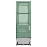 Raised Bed with Greenhouse Cover Rattan Look 160x40x138 cm 4015844