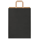Paper Bags 250 pcs with Handles Black 26x12x35 cm 4101870
