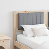 Upholstered Headboard Brown 135 cm Solid Pine Wood 879069