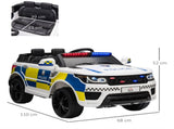 12V Kids Electric Ride On Police Car 2 Motors with Parental Remote Control Siren Flashing Lights USB T3398P378957