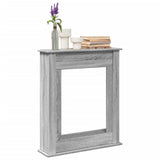 Fireplace Surround Grey Sonoma 75x20x87.5 cm Engineered Wood 854585