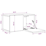 804510 3 Piece Hanging TV Cabinet Set White 60x30x30 cm