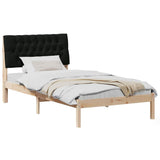 Bed Frame with Upholstered Headboard Brown 100 x 200 cm 878841