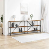 Console Table Old Wood 200 x 30 x 75 cm Engineered Wood 863445