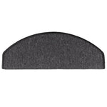 Stair Mats 10 pcs 65x24x4 cm Anthracite Half Round Large 149751