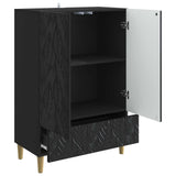 Sideboard Black 66 x 34.5 x 95 cm Engineered Wood 895126