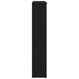 Fireplace Surround Black Oak 100x20x100 cm Engineered Wood 865982