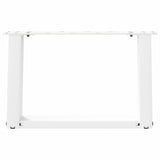 Coffee Table Legs U-Shaped 2 pcs White 40x cm Steel 4012741