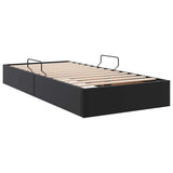 Storage Bed with Headboard Black 90 x 190 cm Faux leather 3369965