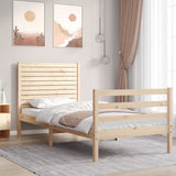 Bed Frame without Mattress Single Solid Wood 3194991