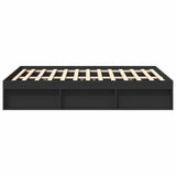 Bed Frame without Mattress Black 140x190 cm 3203902