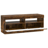 LED TV Cabinet Smoked Oak Engineered Wood 897430