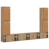 TV Cabinet Set 8 pcs Artisan Oak Engineered Wood 3409140