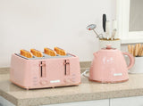 Kettle and Toaster Set, 1.7L 3000W Fast Boil Jug Kettle, 4 Slice Toaster with 7 Level Browning T3398P378857