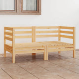 Garden 2-Seater Sofa Solid Pinewood 3082387