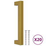 Cabinet Handles 20 pcs Gold 128 mm Stainless Steel 3203645