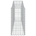 Arched Gabion Baskets 11 pcs 200x30x60/80 cm Galvanised Iron 3145397