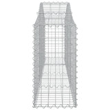 Arched Gabion Baskets 11 pcs 200x30x60/80 cm Galvanised Iron 3145397