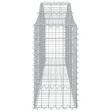 Arched Gabion Baskets 8 pcs 200x30x60/80 cm Galvanised Iron 3145394