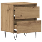 ZNTS Bedside Cabinets 2 pcs Artisan Oak 40x35x50 cm Engineered Wood 863485