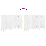 Sideboard White 90x34x80 cm Engineered Wood 828092