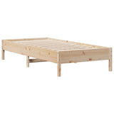 Bookcase Bed without Mattress 75x190 cm Small Single Solid Wood Pine 3322933