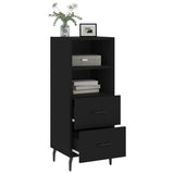 Sideboard Black 34.5x34x90 cm Engineered Wood 828685