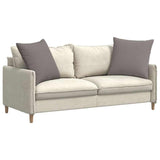 Sofa Pillows 2 pcs Taupe 80 x 80 cm Fabric 42014046
