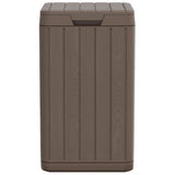 Outdoor Garbage Bin Brown 38x38x65 cm PP 364226