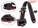 Retractable Adjustable Shoulder Seat Belt Universal 3 Point Safety Belts 37415062