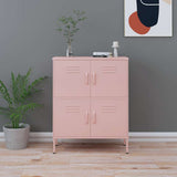 Storage Cabinet Pink 80x35x101.5 cm Steel 336139