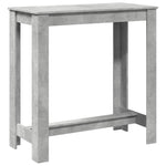 ZNTS Bar Table Concrete Grey 102x50x103.5 cm Engineered Wood 854412