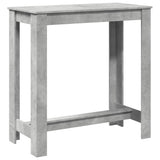 ZNTS Bar Table Concrete Grey 102x50x103.5 cm Engineered Wood 854412