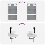 Bathroom Furniture Set 3 pcs High Gloss White 3406047