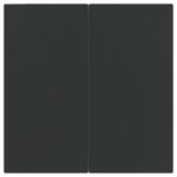 3 Piece Garden Dining Set Black Poly Rattan 3157866