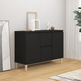 ZNTS Sideboard Black 101x35x70 cm Engineered Wood 806104