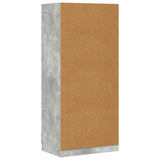 Wardrobe Concrete Grey Engineered Wood Compact Wardrobe 800643