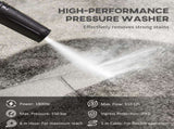 1800W High Pressure Washer, 150 Bar Pressure, 510 L/h Flow, High-Performance Portable Power Washer T3398P325258