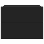 Bedside Cabinets 2 pcs Black 40x30x30 cm Engineered Wood 801056