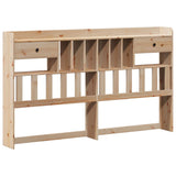 Bookcase Bed without Mattress 180x200 cm Super King Solid Wood Pine 3322698